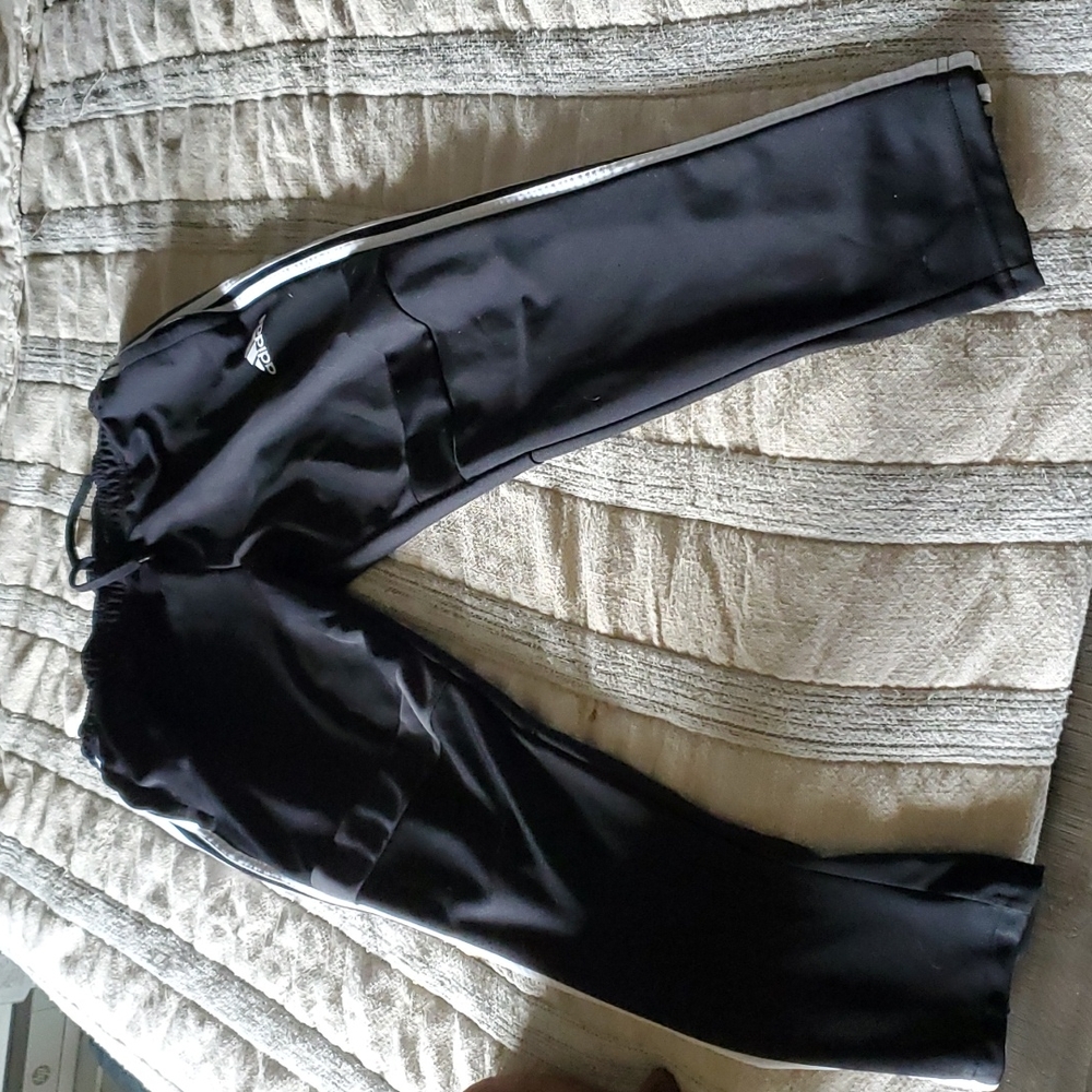 Black adidas joggers